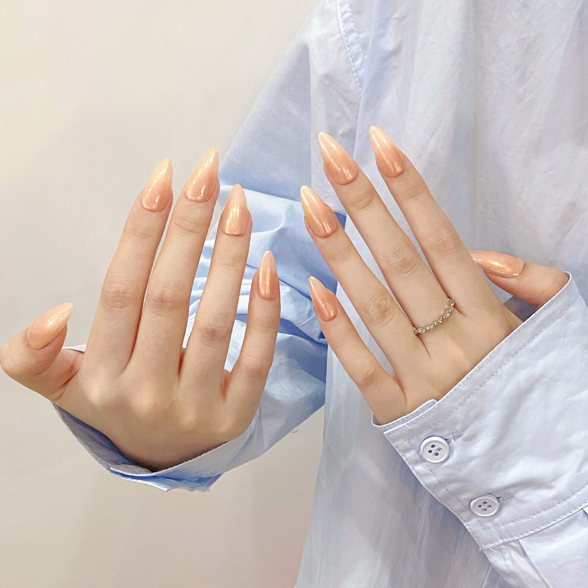 Fototerapia artesanal pura para unhas, unhas postiças, produto final clareador versátil rosa nude, arte de unha reutilizável | 365nails