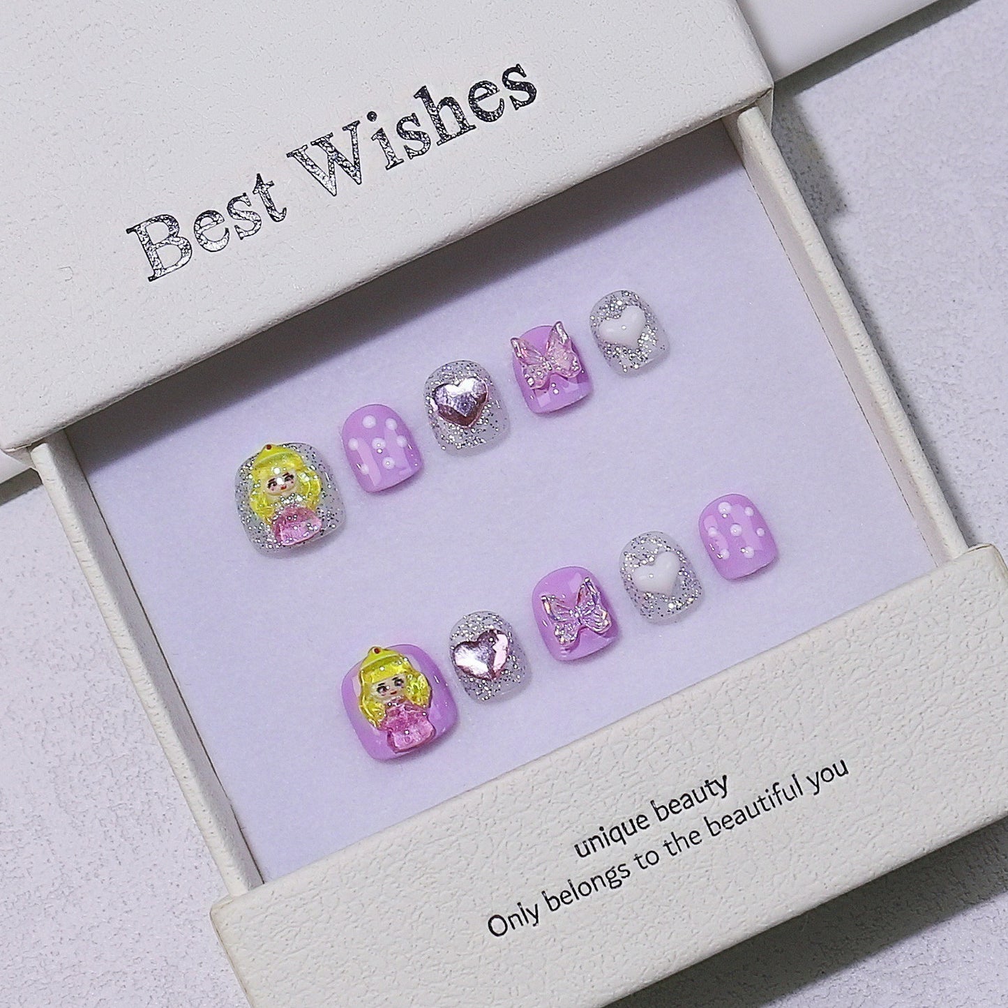 Children's special cute cartoon nail art 3-12 years old girls and children nail art film