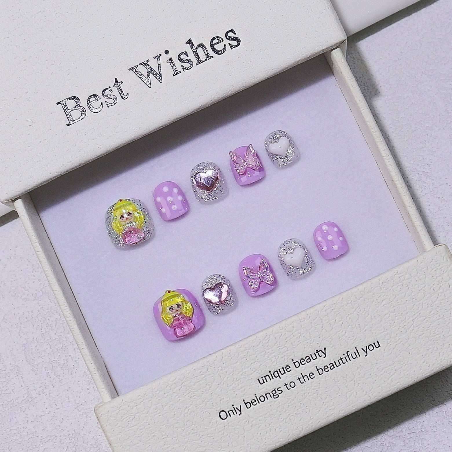 Children's special cute cartoon nail art 3-12 years old girls and children nail art film