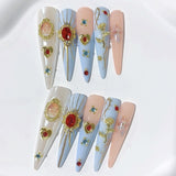 Baroque Angel Cameo Crystal Press On Nails