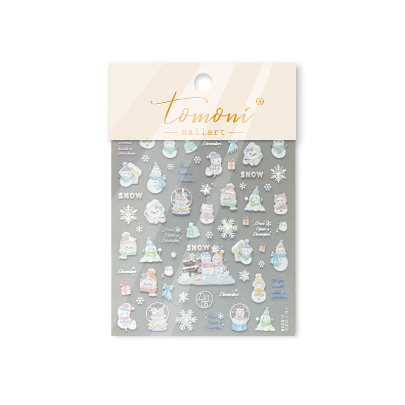 Snowy Friends – Winter Nail Art Accent Set