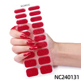 Semi-Cured Gel Nail Strips Ultra Sparkle Pure Shimmer Glossy Design  (MOQ=3)