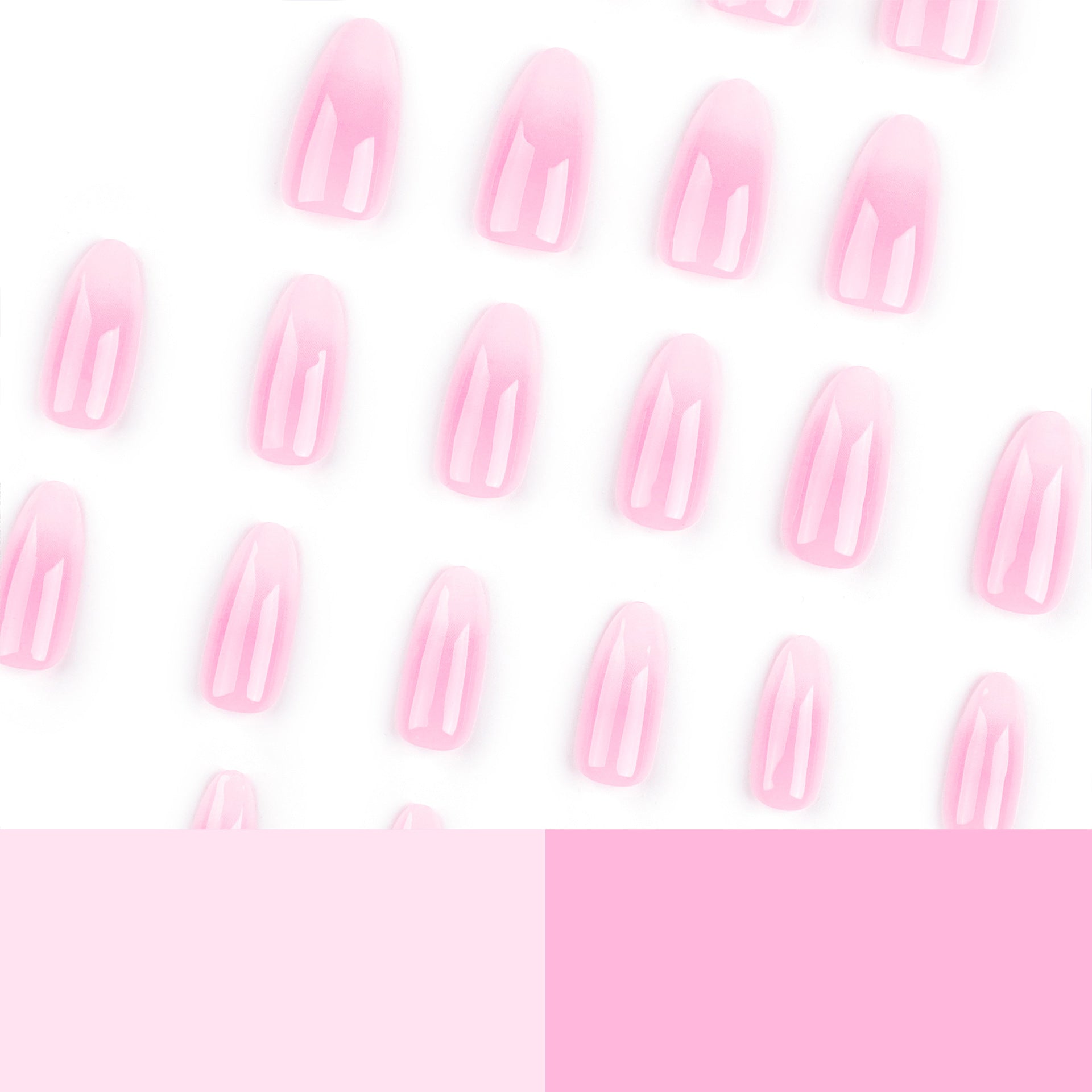 經典法式漸變 簡約短款穿戴甲 24片 特供 批發｜365nails