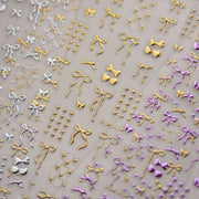 365nails: "Gold Foil Bow & Star" –Nail Art Stickers