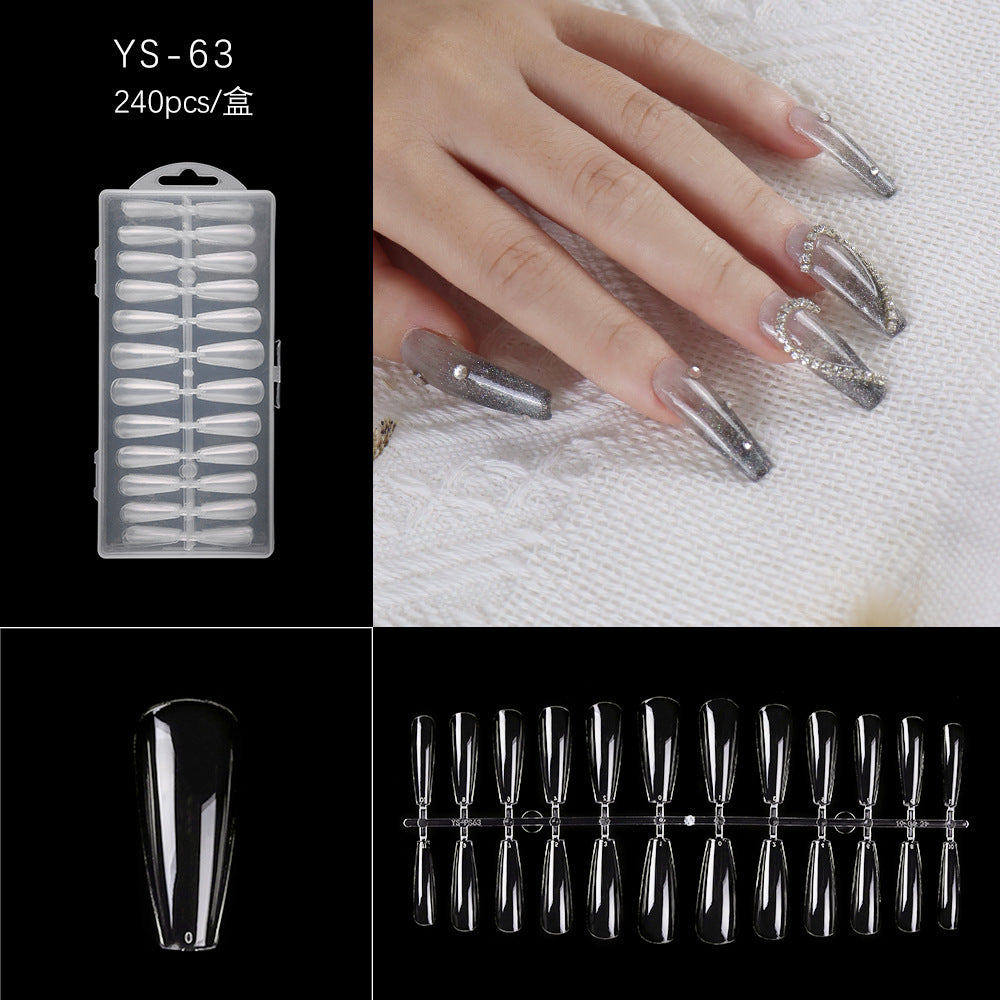 365nails 240PCS 跨境熱銷款｜免銼無縫軟凝膠甲片（半霧/全霧可選）