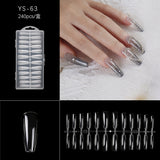 365nails 240PCS Cross-Border Bestseller | No-File Seamless Soft Gel Nail Tips (Half/Full Matte Options)