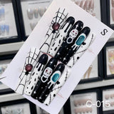 Extra Long 5.5cm Water Pipe Press-On Nails | Handmade Collection | Round Shape