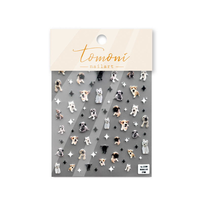 Cute Big Head Pets – Kawaii Animal Nail Art Set