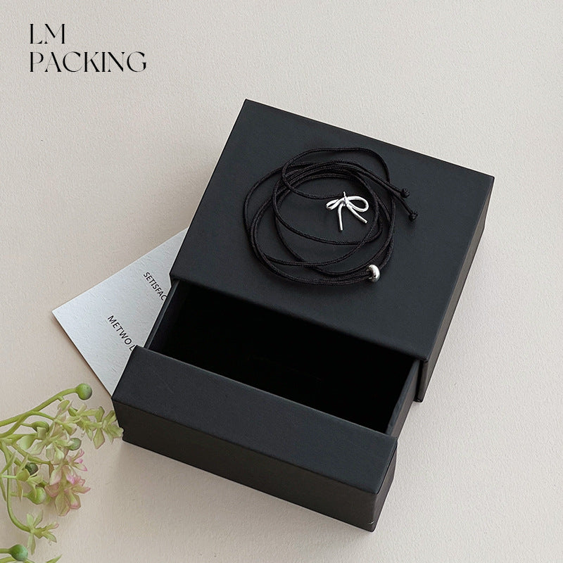 Minimalist Drawer Jewelry Packaging Box (MOQ=10)