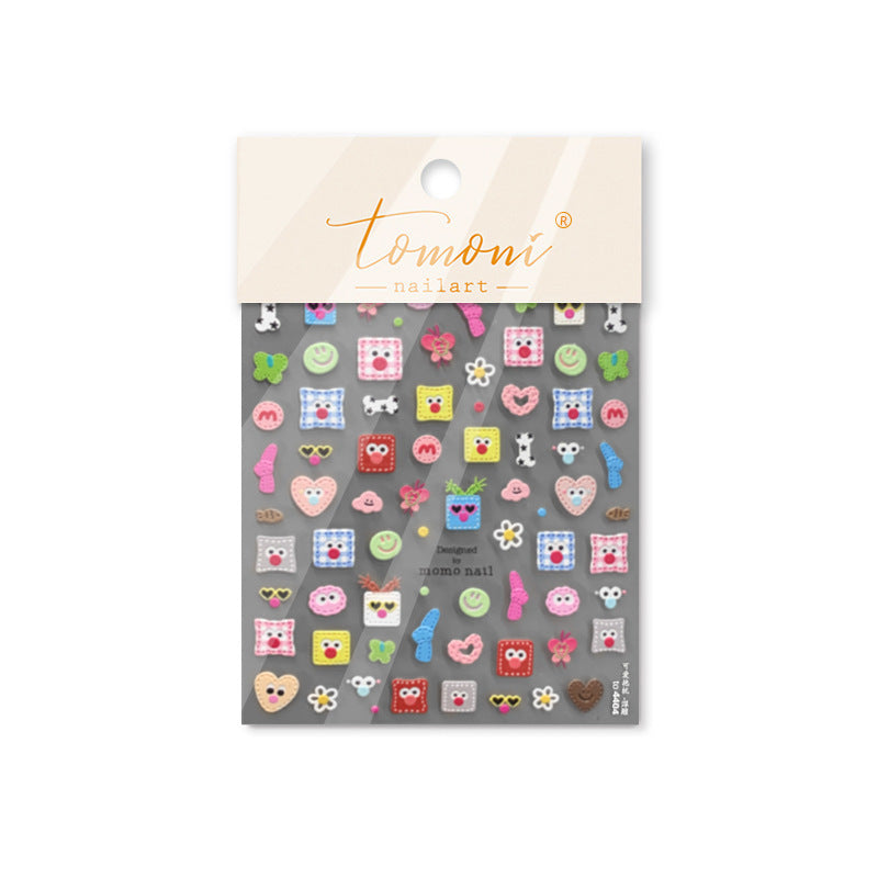 365nails: "Cute Emoji Patch" – nail art stickers