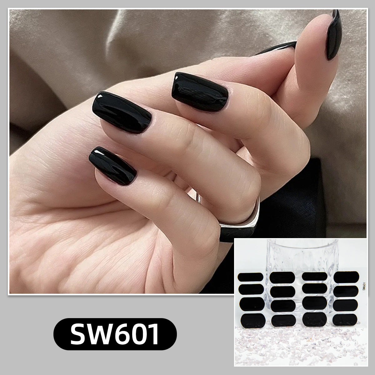 Nail art sticker simple solid color collection nail sticker gentle gradual change jump color nail sticker, waterproof and long-lasting sticker｜365nails