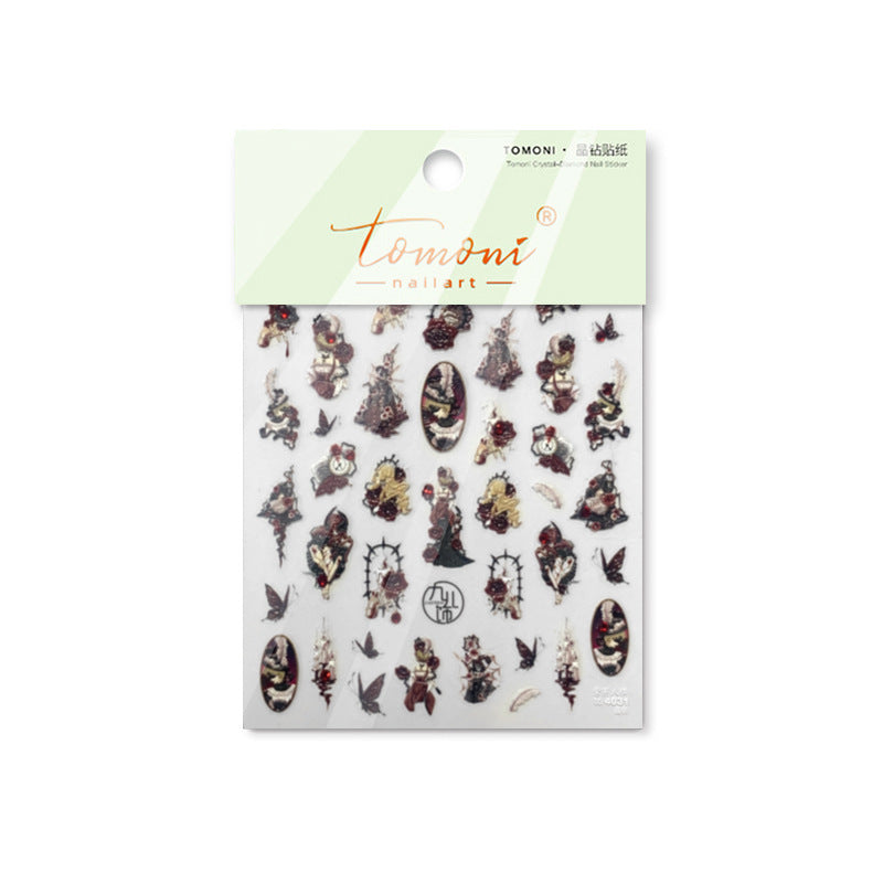 365nails: "Gothic Doll Portrait" – nail art stickers