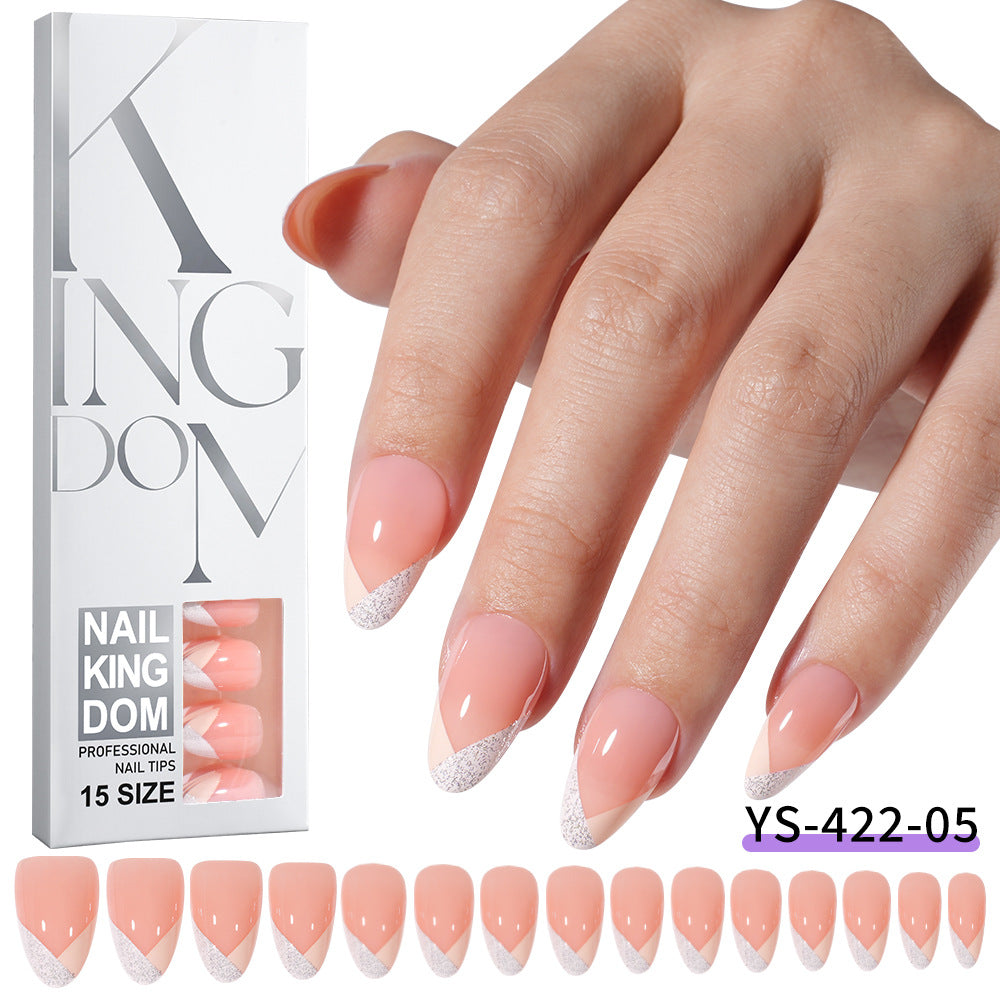 Nail Tips Exclusive for Amazon hot-selling French press on nails art patch oil injection removable fake nail piece 120 pieces