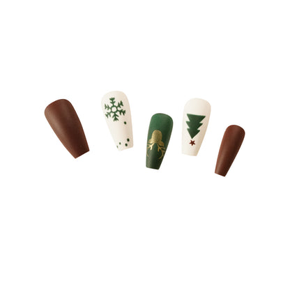 Fake nails press on nails Christmas wear nail art finished collection nail patch nail art sticker factory sales｜365nails