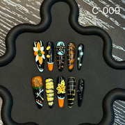 365nails: "Midnight Sparkle" – Rhinestone & Cat Eye Handmade Stiletto Nails