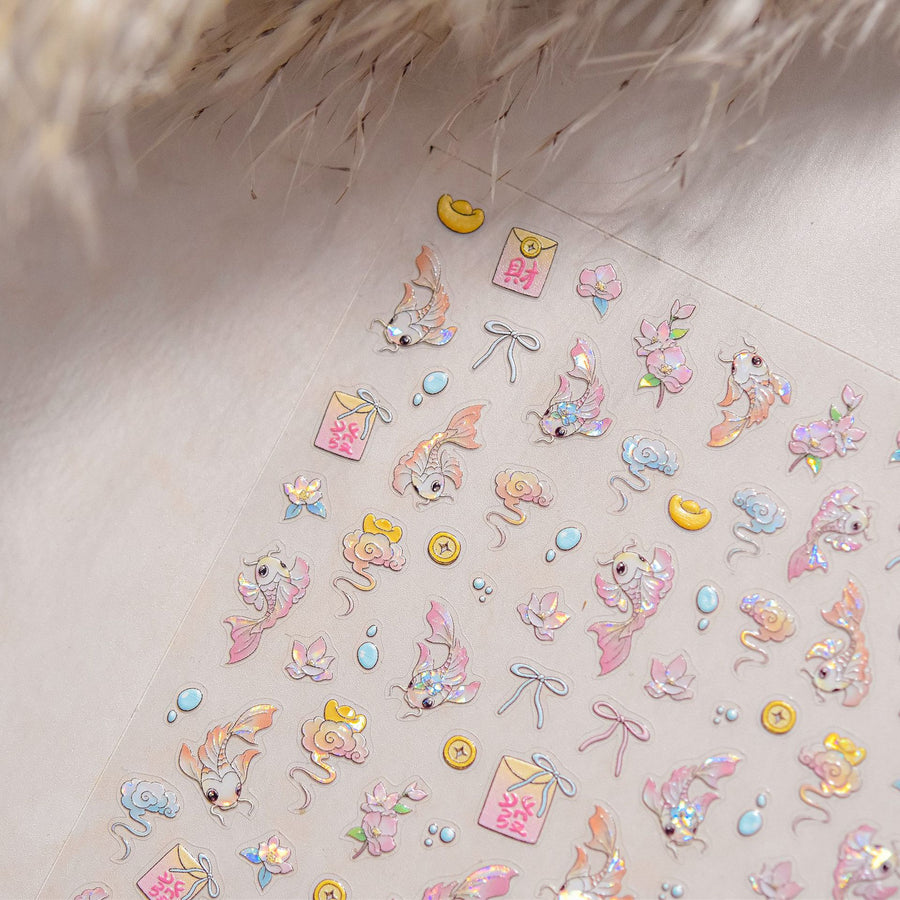 365nails: 행운의 코이와 복 – 네일 아트 스티커