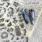 365nails: 빈티지 바로크 레이스 엠보싱 – 네일 아트 스티커