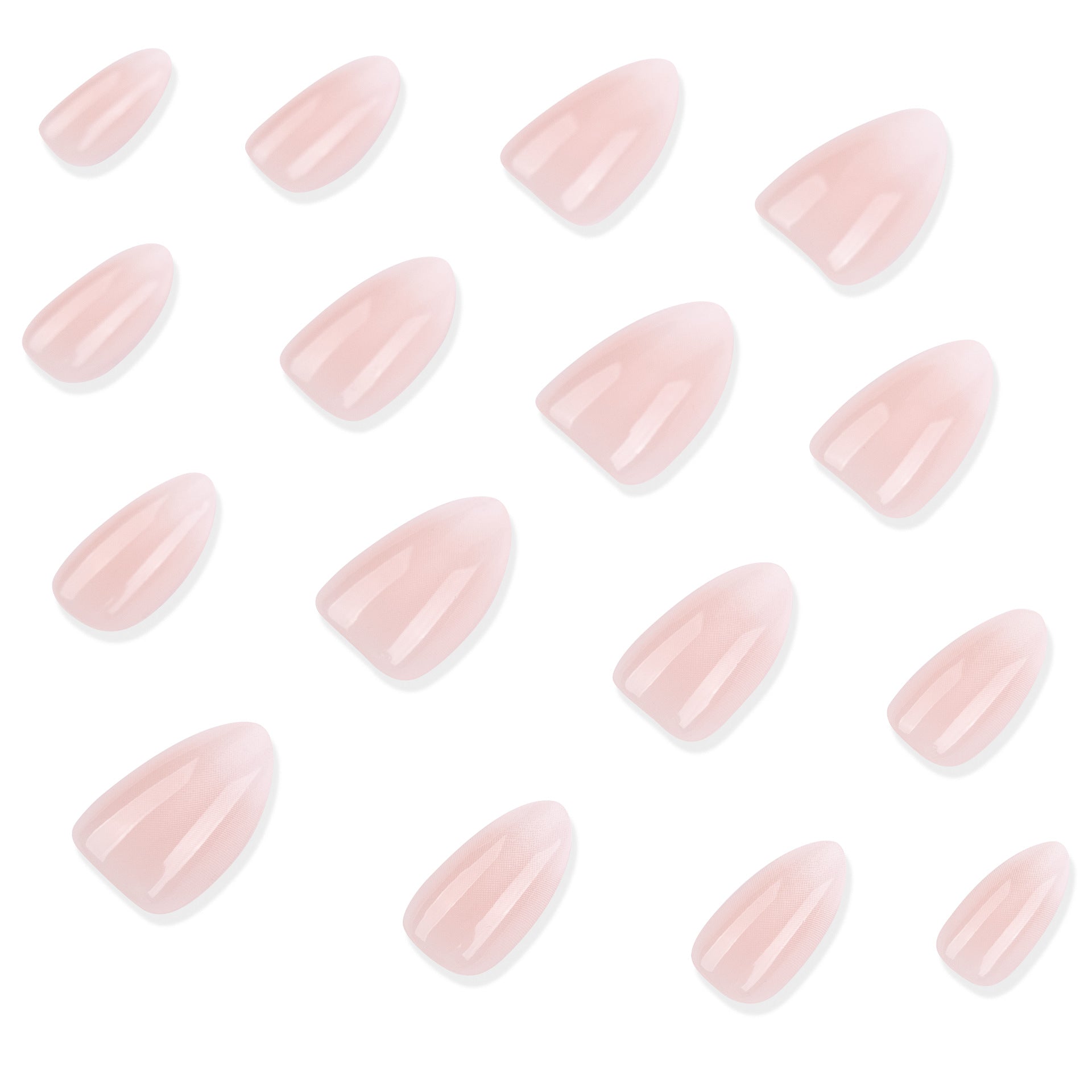 365nails: "Soft Pink Ombre Oval" – Natural Press-on Nails