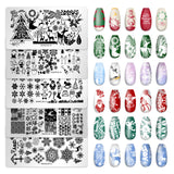 Christmas Nail Stamping Plate Set with Festive Holiday Designs (MOQ=3)