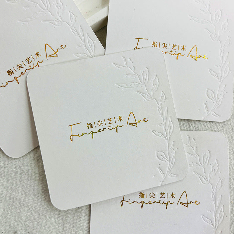 Square Minimal Display Cards for Handmade Press On Nails (MOQ=50)