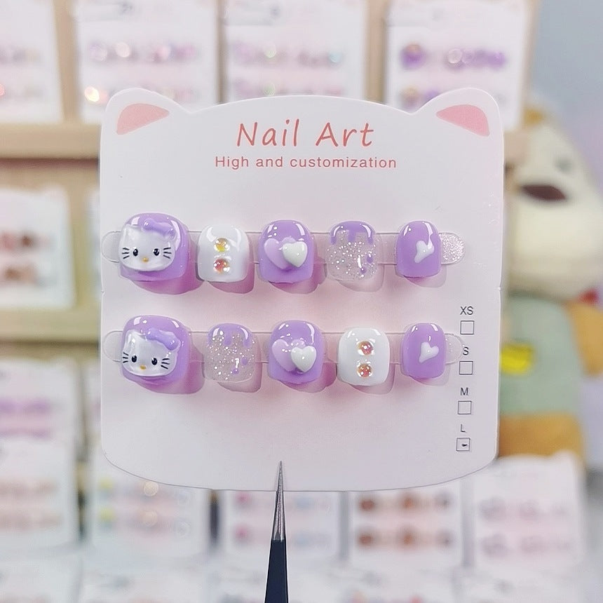 Sanrio 粉彩可愛兒童穿戴甲角色套組