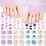 Semi-Cured Gel Nail Strips 3D Soft Glossy Toe Design (MOQ=3)