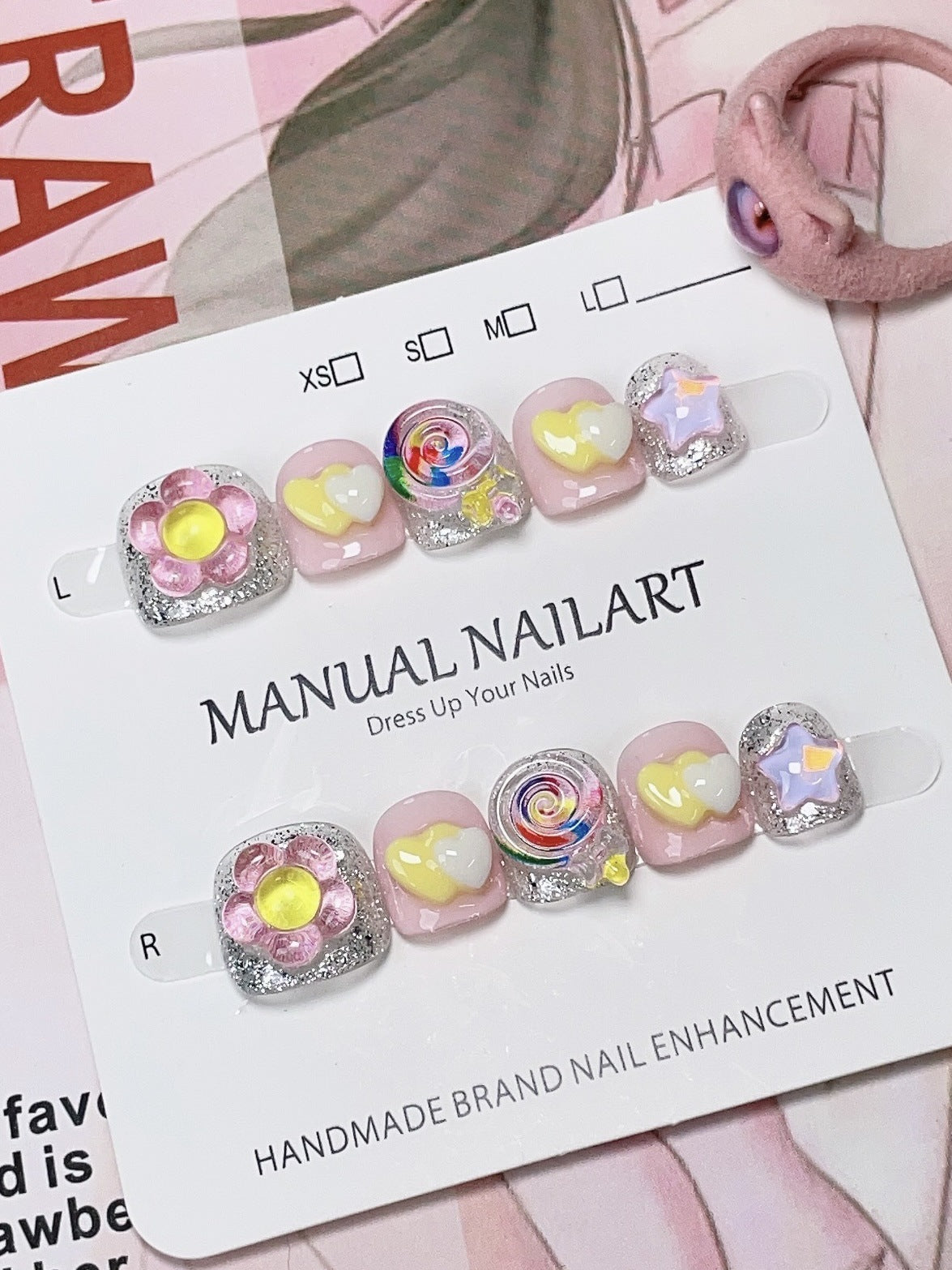 Children's special cute cartoon nail art 3-12 years old girls and children nail art film