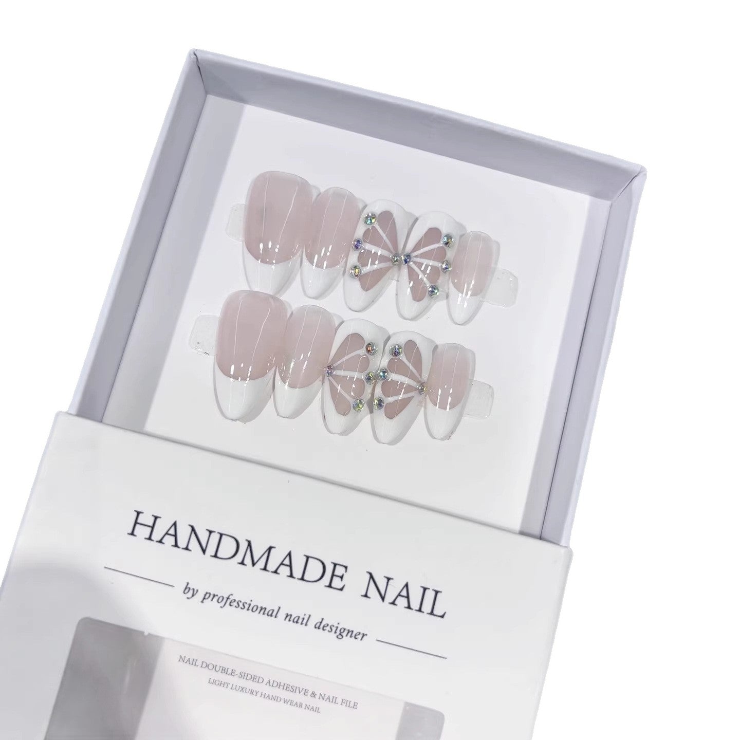 Ballet Dream: "Tutu Grace" – Short Almond Press-On Nails