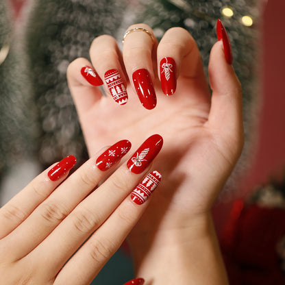 Christmas wear nail special fake nail nail nail piece press on nails｜365nails