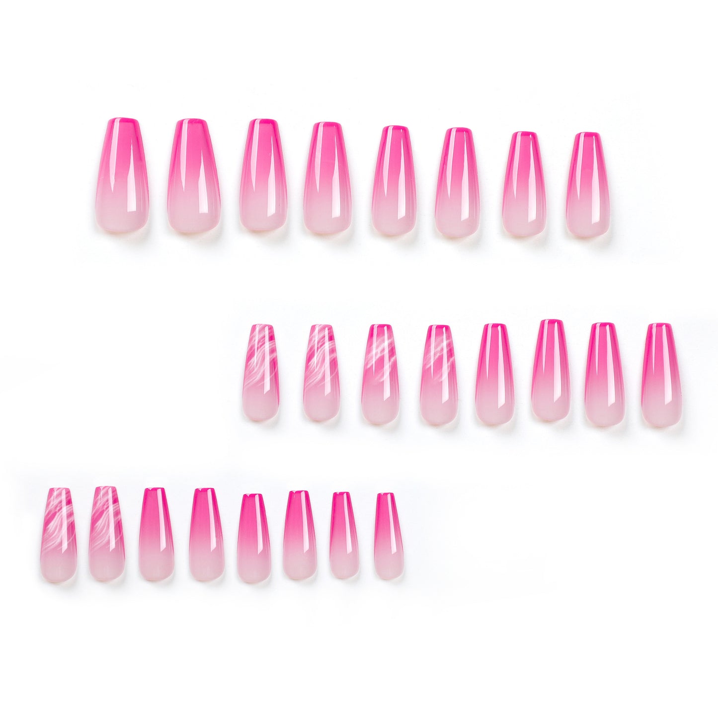 New French Nail Art Wearable Nail Sheet   Nail Art Nail Sticker Ballet Nail Sheet Finished Product Wholesale｜365nails