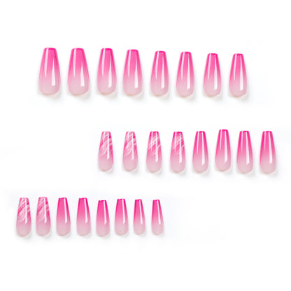 New French Nail Art Wearable Nail Sheet   Nail Art Nail Sticker Ballet Nail Sheet Finished Product Wholesale｜365nails