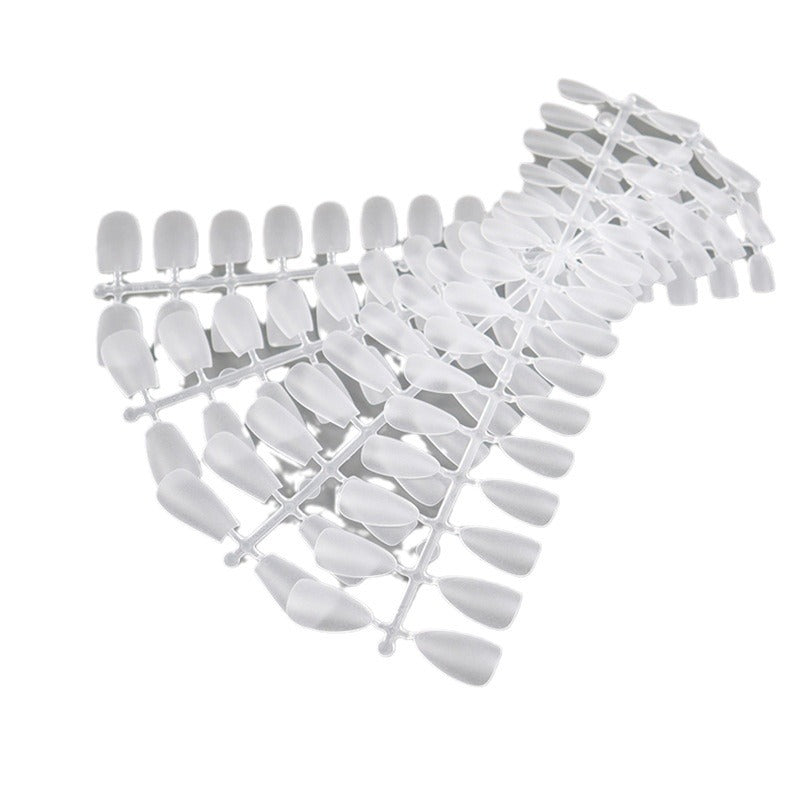 Nail Tips Transparent nail piece wholesale 30 pieces, full number, light and thin, full sticker, trapezoidal non-marking, wear-free patch, frosted nail piece