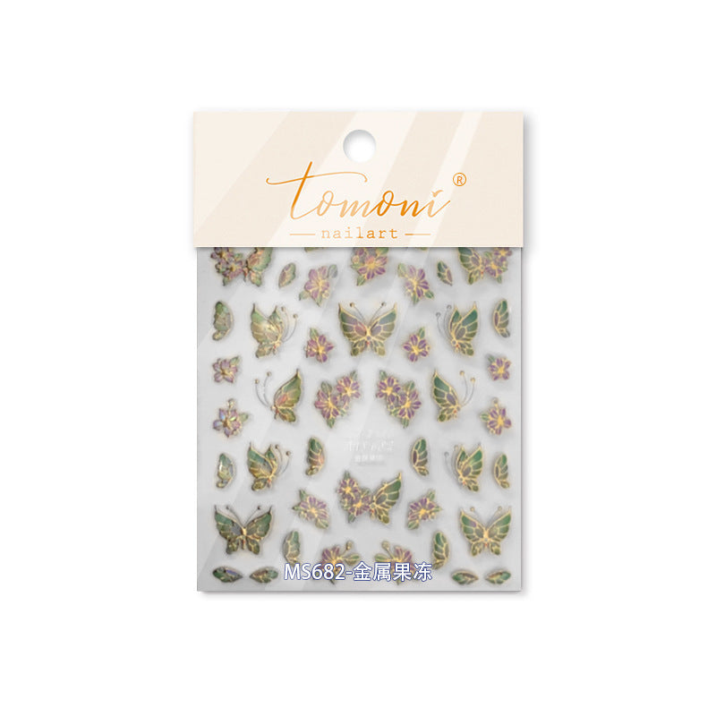 365nails: "Metallic Jelly Butterfly" – nail art stickers