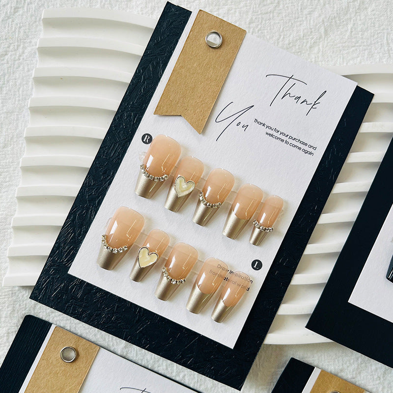 Luxury Rectangular Display Cards for Press On Nail Sets (MOQ=10)