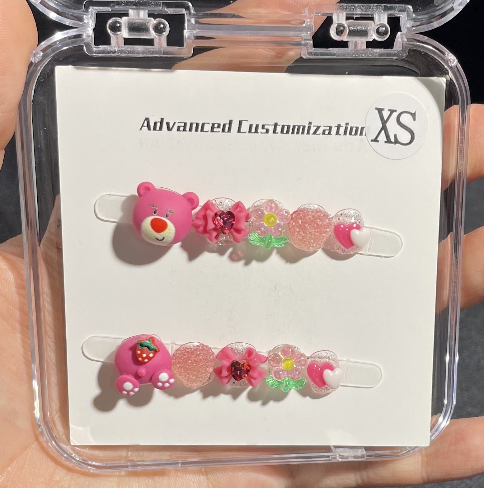 甜美卡通糖果兒童穿戴甲綜合套組