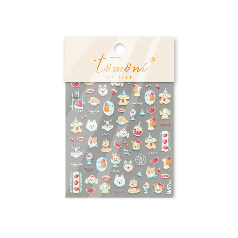 Puppy Party – Cute Nail Art Accent Set