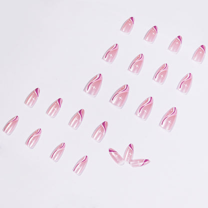 Wave Simple Series Pointed Press on  Finished Fake Nail Nail  Nail   Direct Supply｜365nails