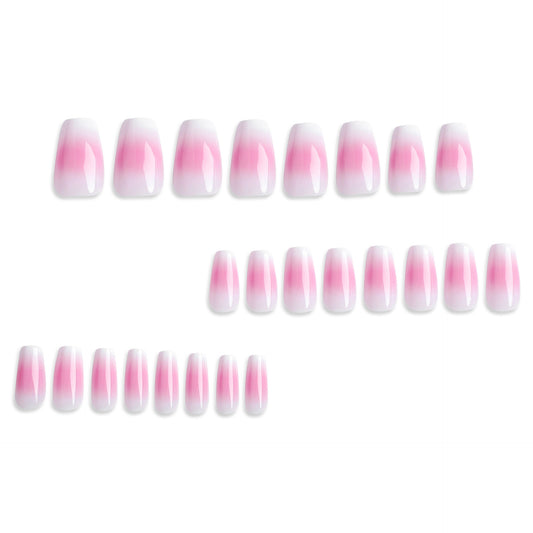 nails piece wholesale gradual change smudging detachable Press on nails art medium and short fake nails finished nails piece wholesale｜365nails