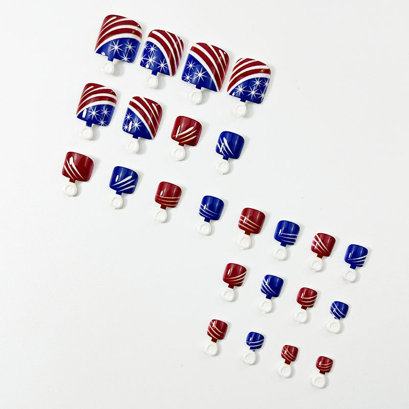 365nails: "Patriotic Stars"