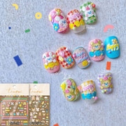 Birthday Party – 3D Embossed Nail Art Set