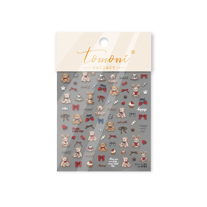 Cute Dachshund Collection: "Little Sausage Dogs" – 3D Embossed Nail Sticker