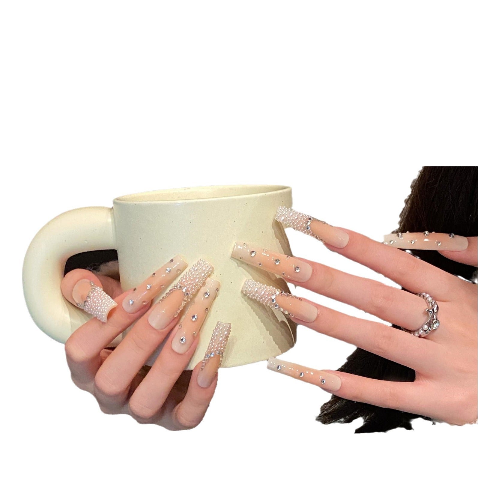 Pure handmade press on nails   nail art fake nails beauty | 365nails