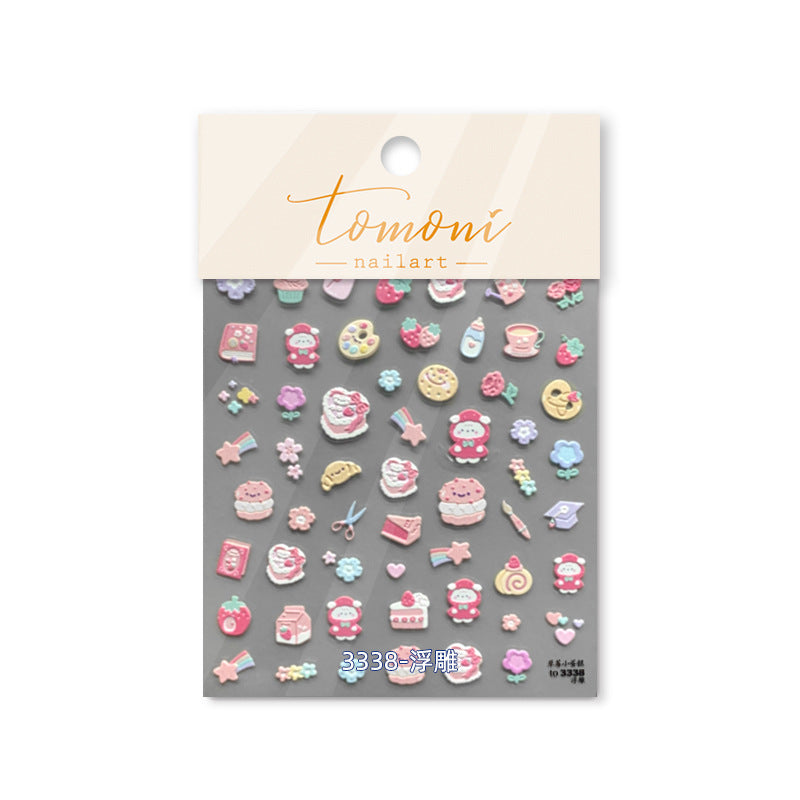 365nails: "Dessert et personnage kawaii sucré" – Autocollants pour ongles