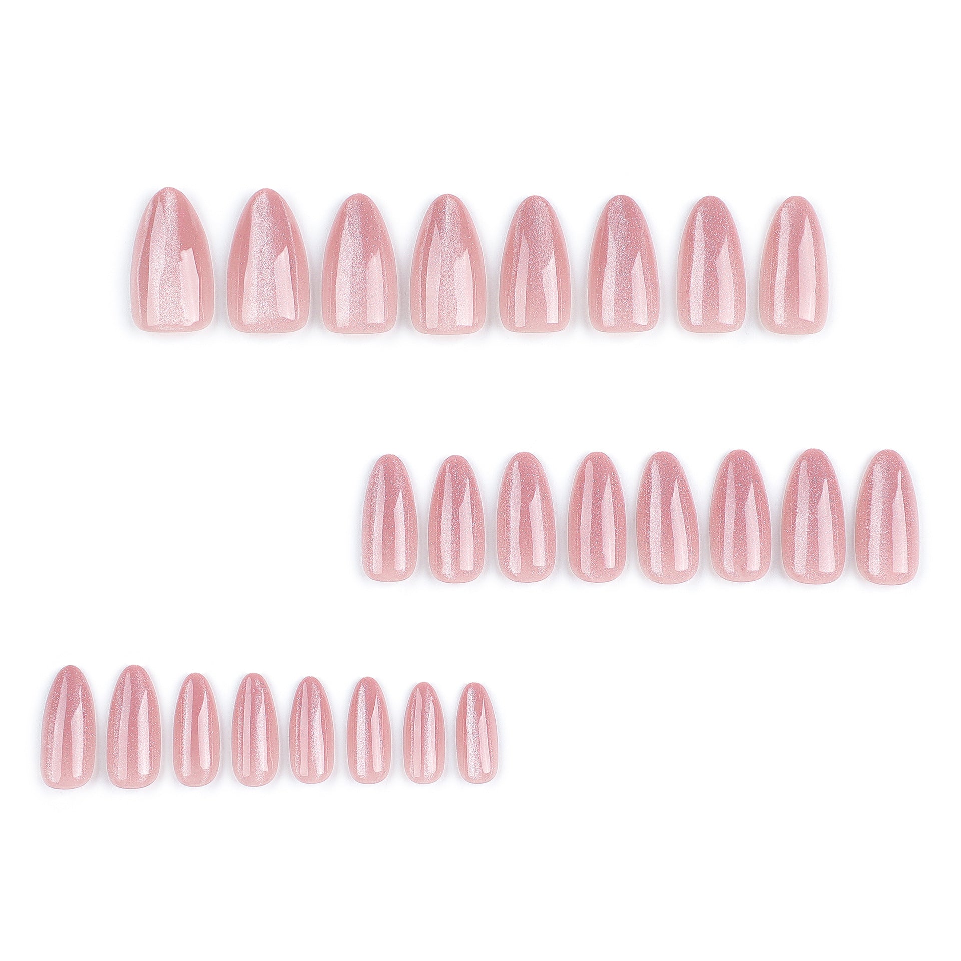 可拆式成品甲片 裸粉少女風 貓眼 亮色 批發｜365nails