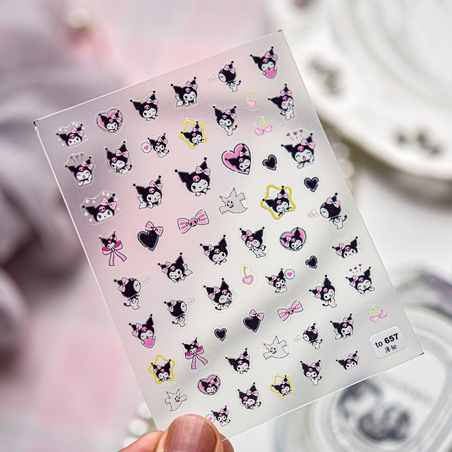 Luxury Teddy Bear: "Big Head Teddy" – 3D Embossed Nail Sticker
