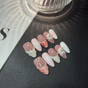 365nails: "조개 세레나데" 3D 조개·플라워 수제 코핀형 네일