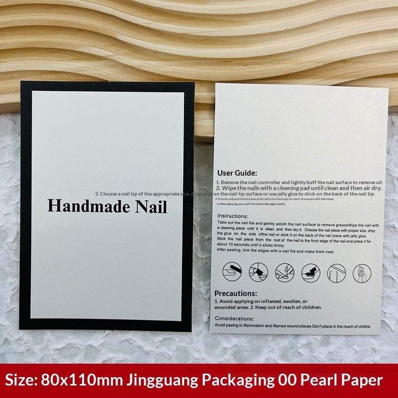 Custom Printed Display Cards for Press On Nail Packaging (MOQ=50)