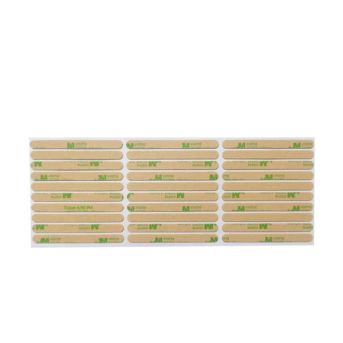 Crystal adhesive strips for press-on nail display cards