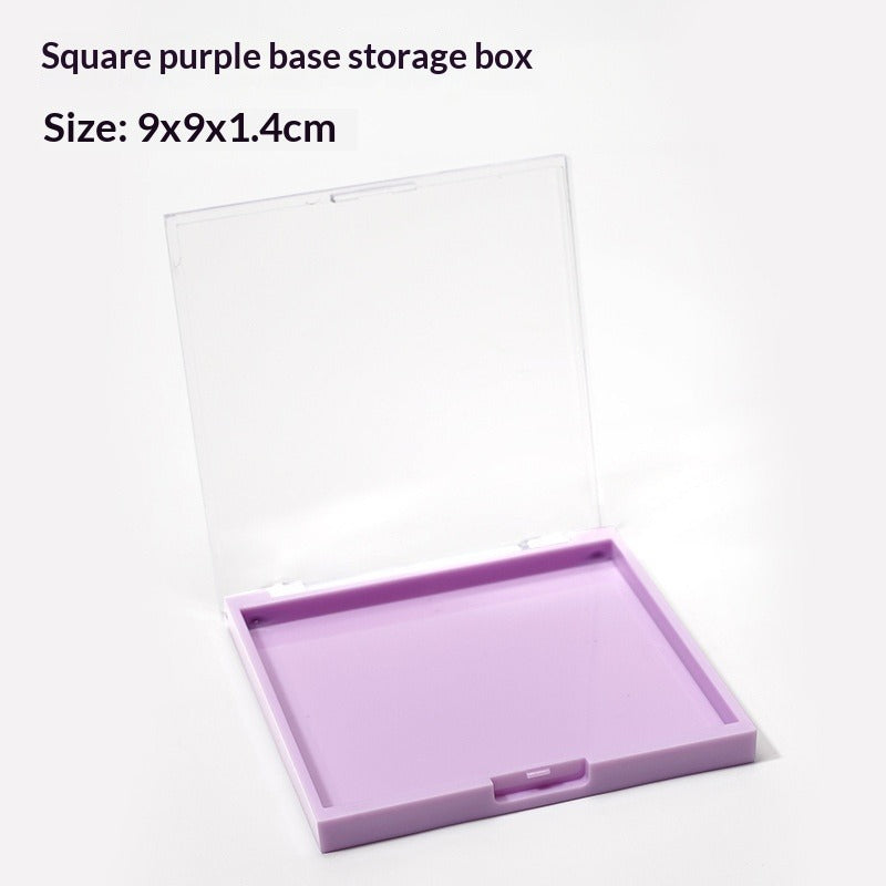 Clear Square Press On Nail Storage Display Box