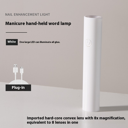 Mini Portable Handheld Flat LED Nail Lamp for Gel Polish